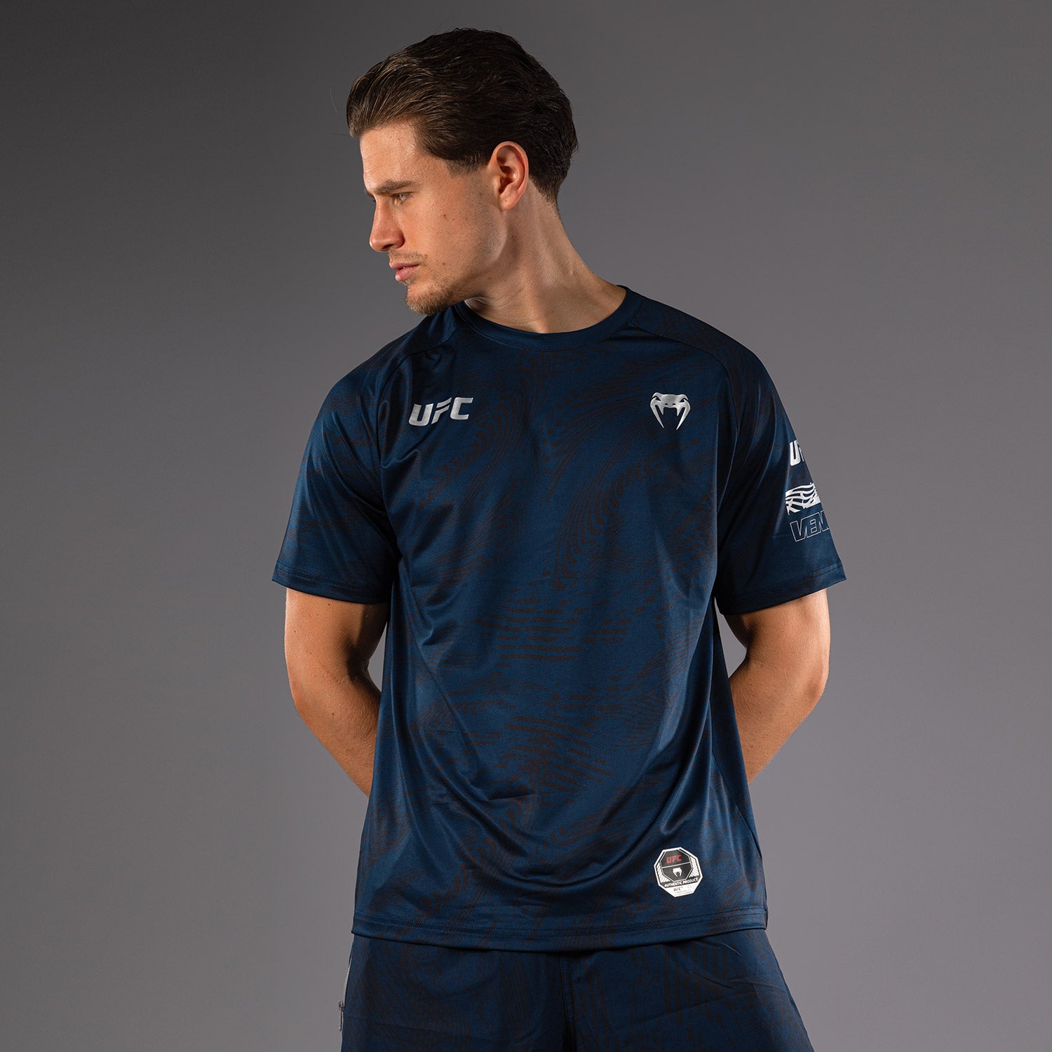 ufc-fusion-by-venum-fight-week-dry-tech-t-shirt-ozeanisches-blau image 7