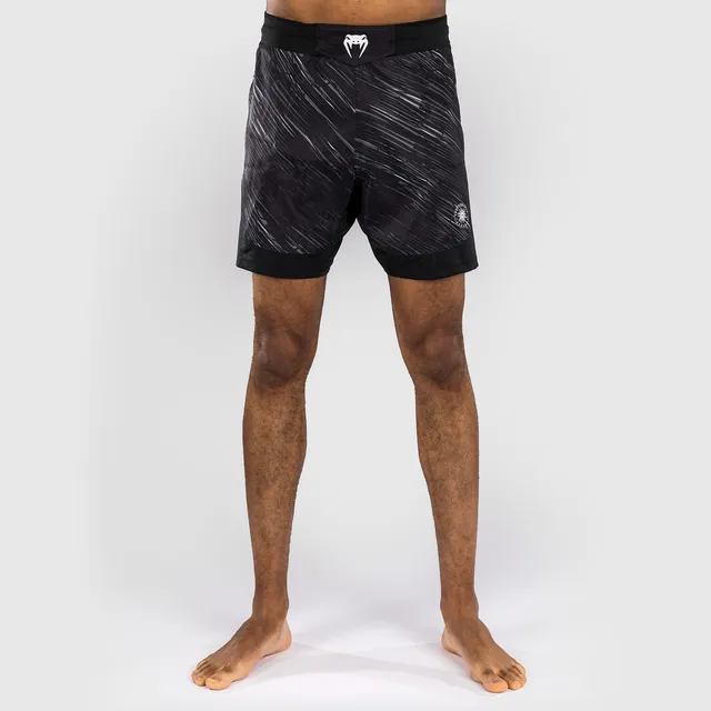 venum-rapid-kampfhosen-fight-shorts-schwarz-sturmgrau image 1