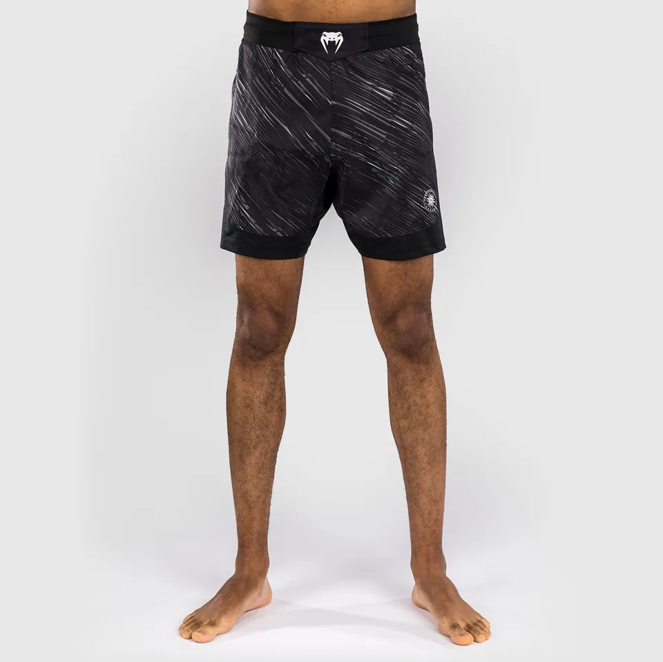 venum-rapid-kampfhosen-fight-shorts-schwarz-sturmgrau image 1