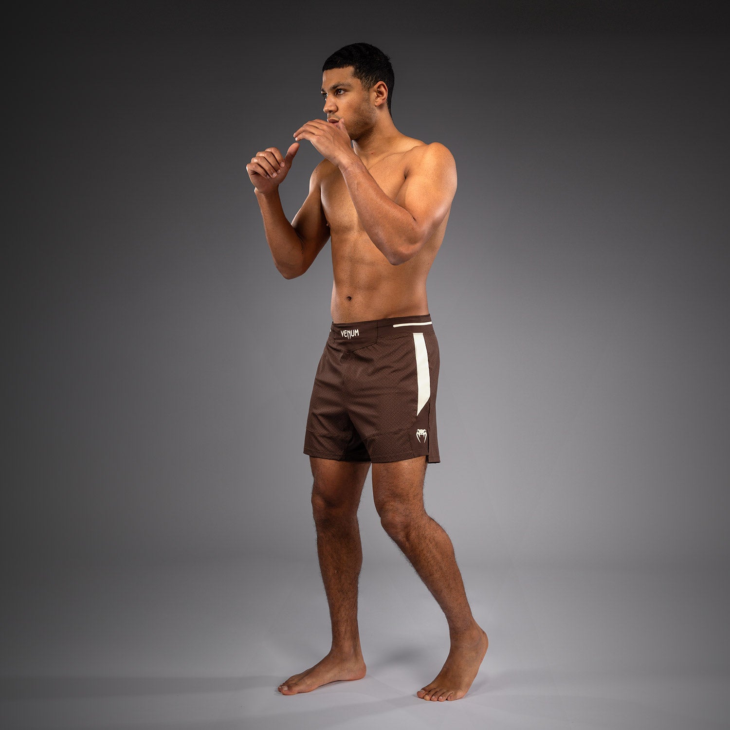 venum-x-roger-gracie-academy-fightshorts-herren-dunkelbraun image 7