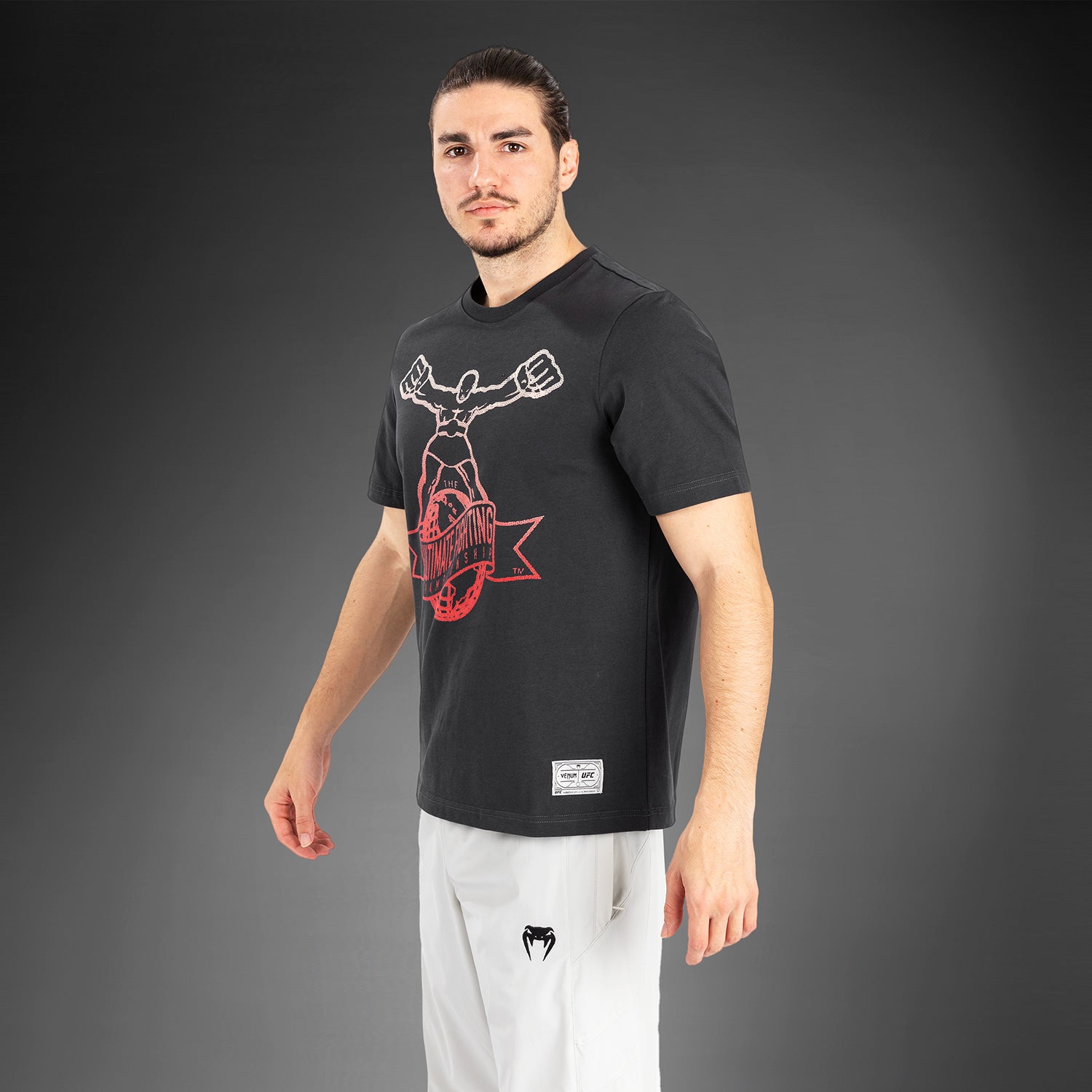 ufc-by-venum-ulti-man-t-shirt-grau-rot image 2