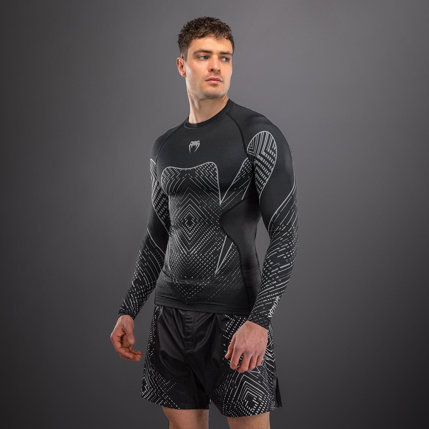 venum-midnight-fury-langarm-rashguard-mitternachtsblau-grau-herren image 5