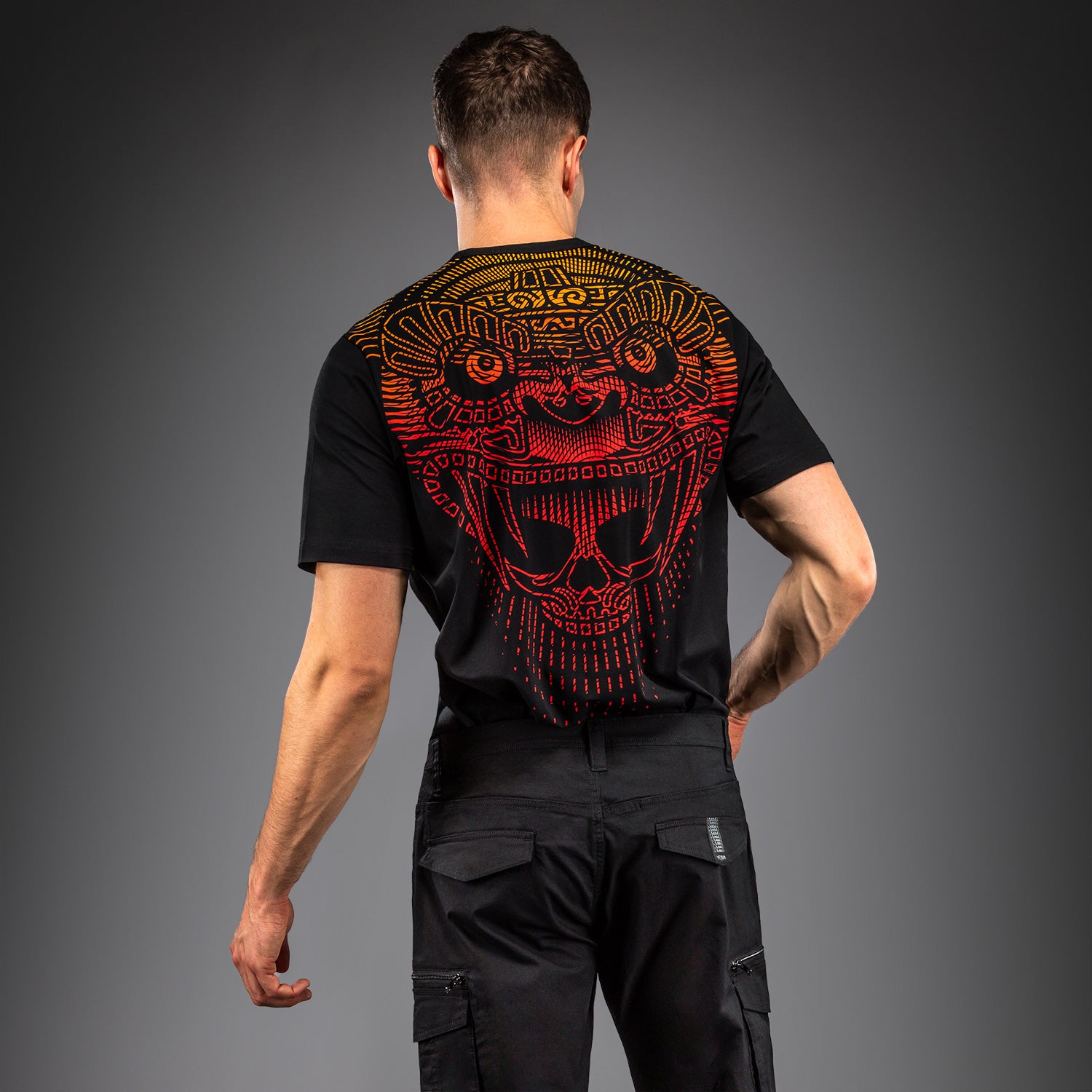venum-quetzal-fury-t-shirt-schwarz-fury-rot-tangerine image 2