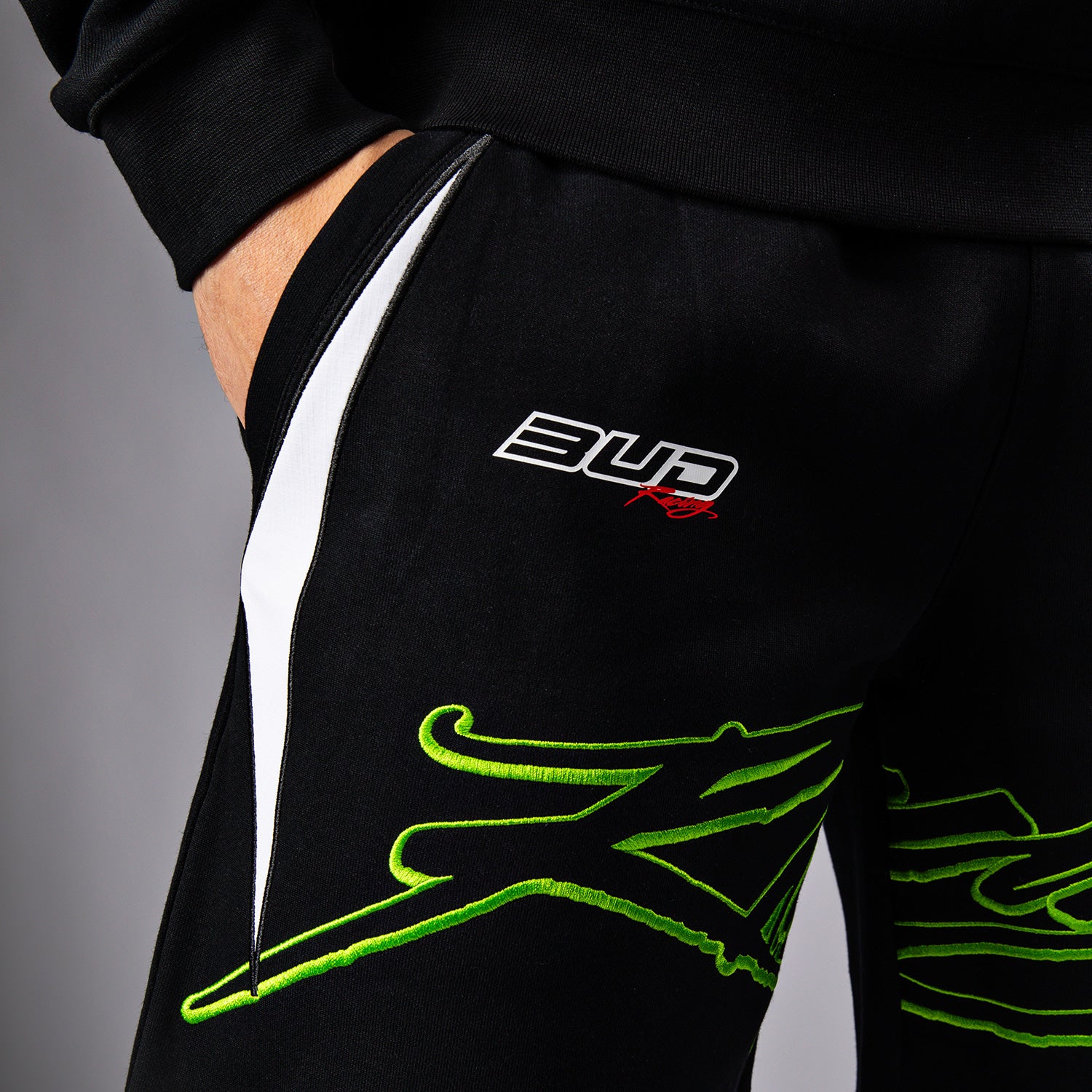 venum-x-bud-racing-baumwoll-shorts-herren-schwarz-wei-limettengr-n image 7