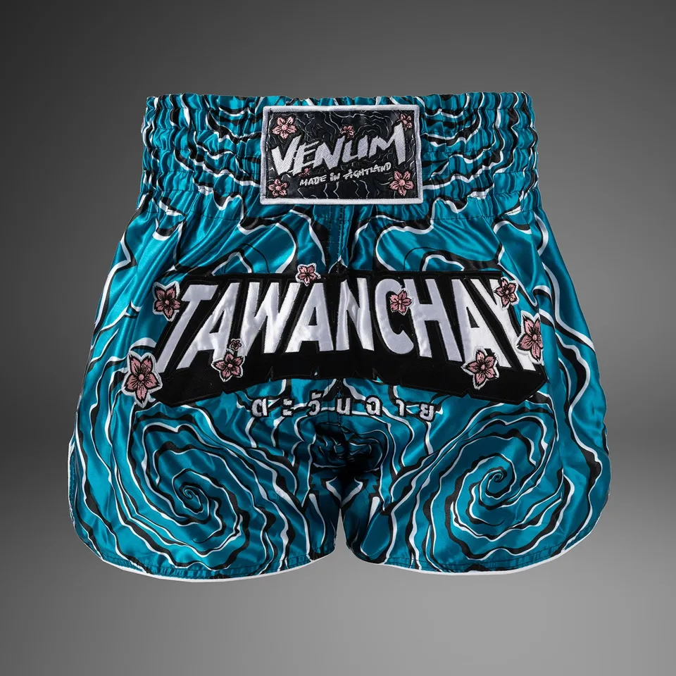 venum-x-tawanchay-muay-thai-shorts-blau-wei image 1