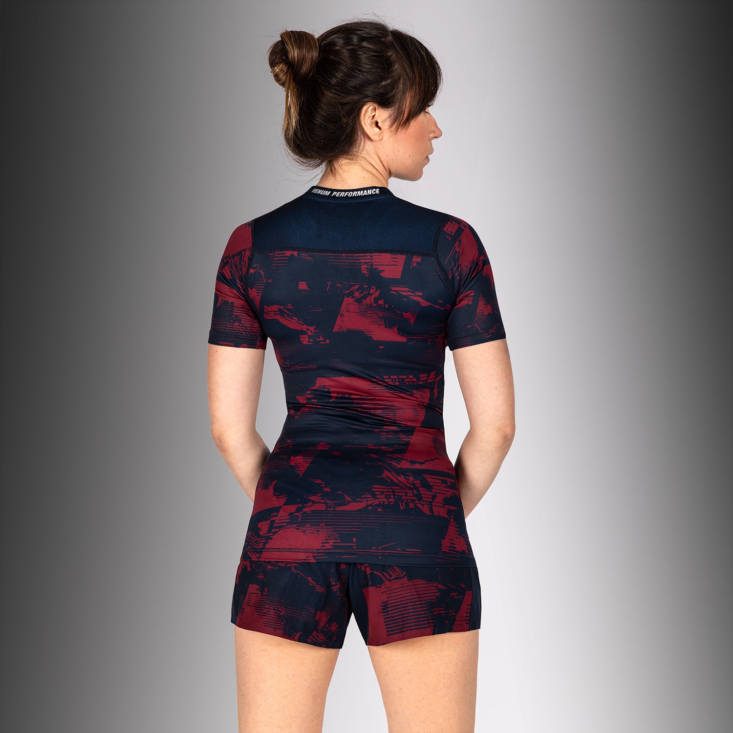 ufc-zenith-by-venum-authentic-fight-week-rashguard-damen-kurzarm-marineblau-burg image 4