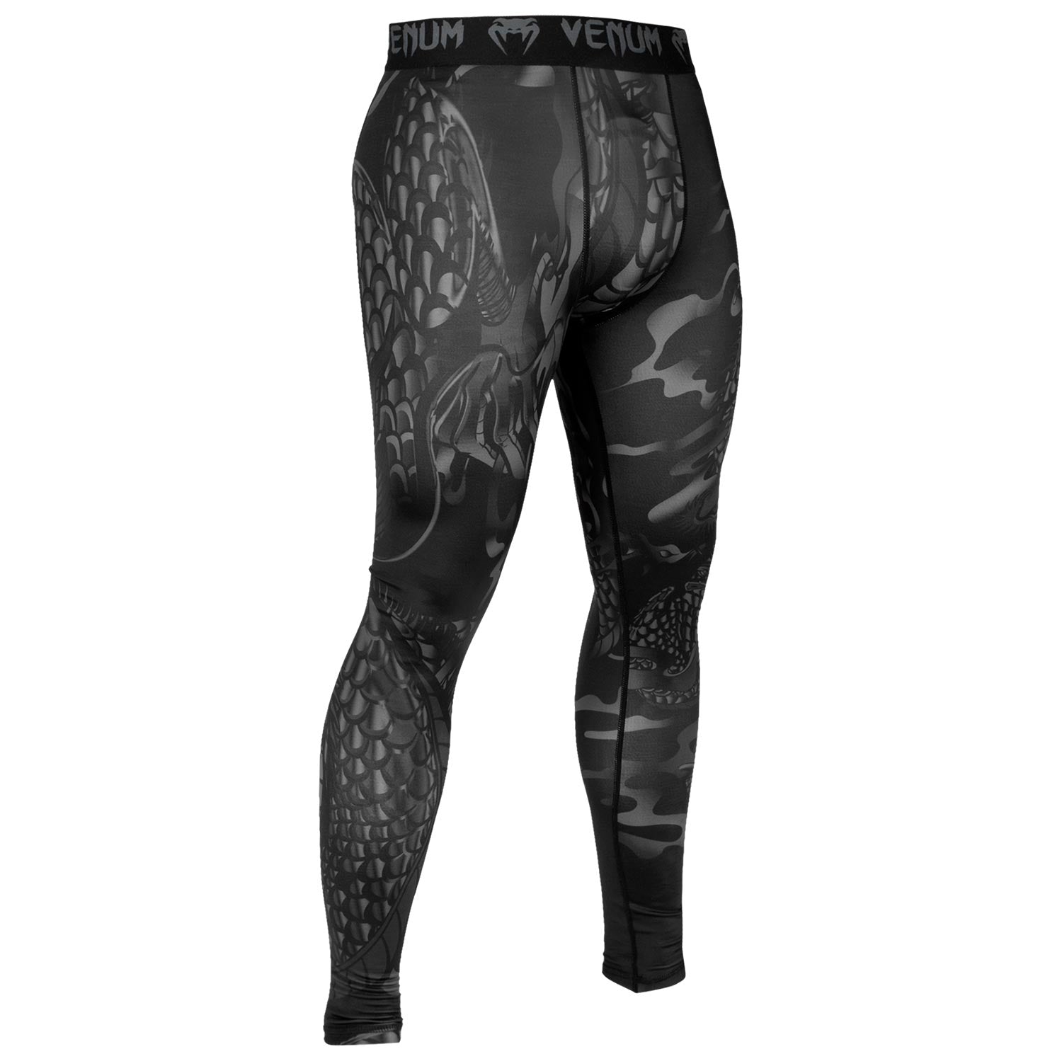 venum-dragon-s-flight-kompressionshose-schwarz-schwarz image 1