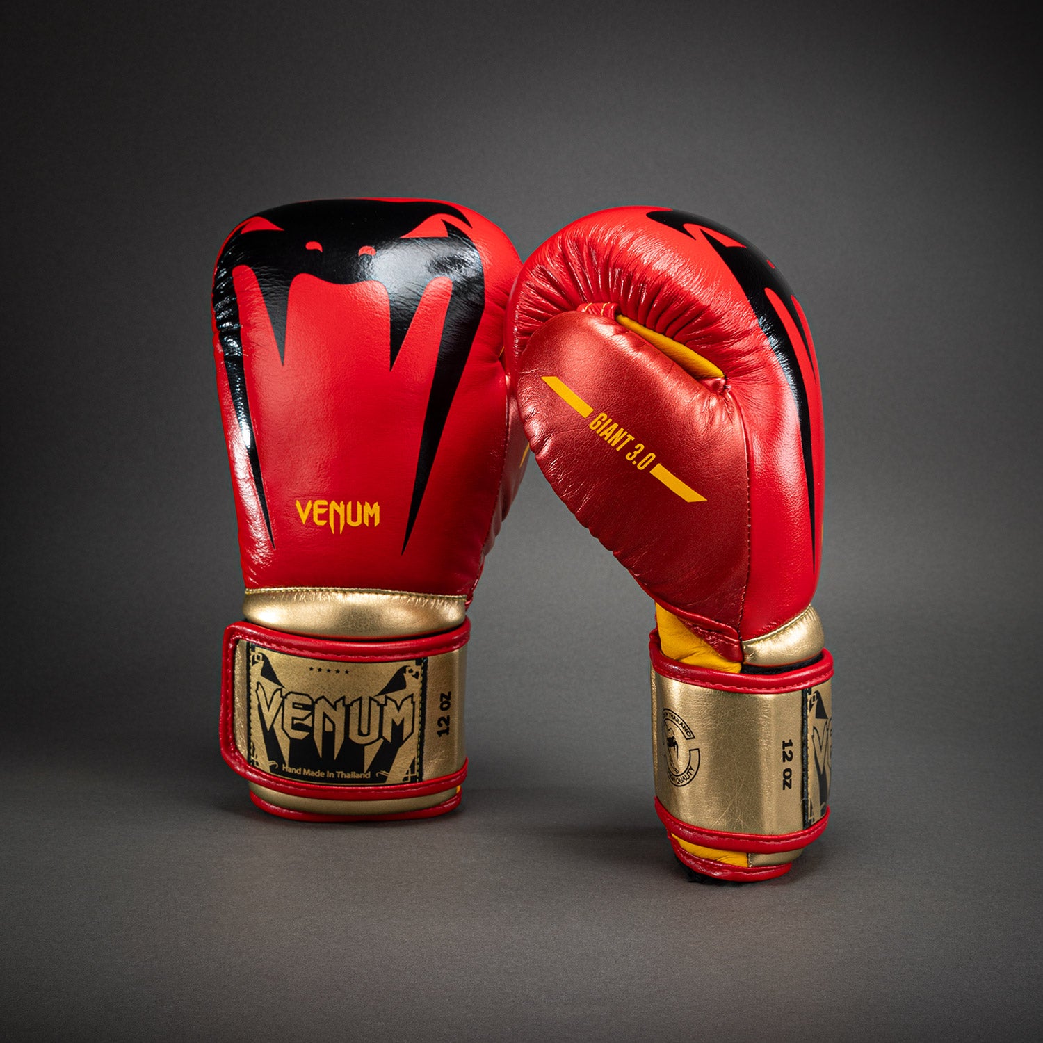 venum-giant-3-0-boxhandschuhe-rot-gelb-gold-nappaleder image 2