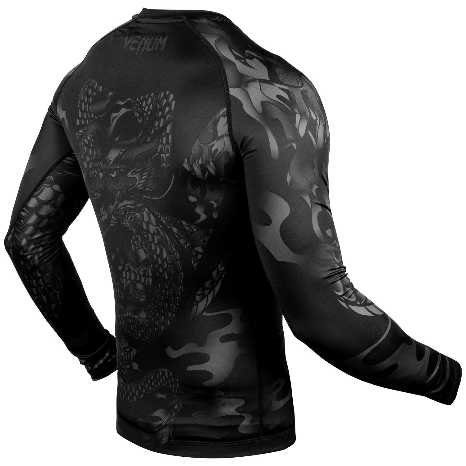 venum-dragon-s-flight-rashguard-langarm-schwarz-schwarz image 3