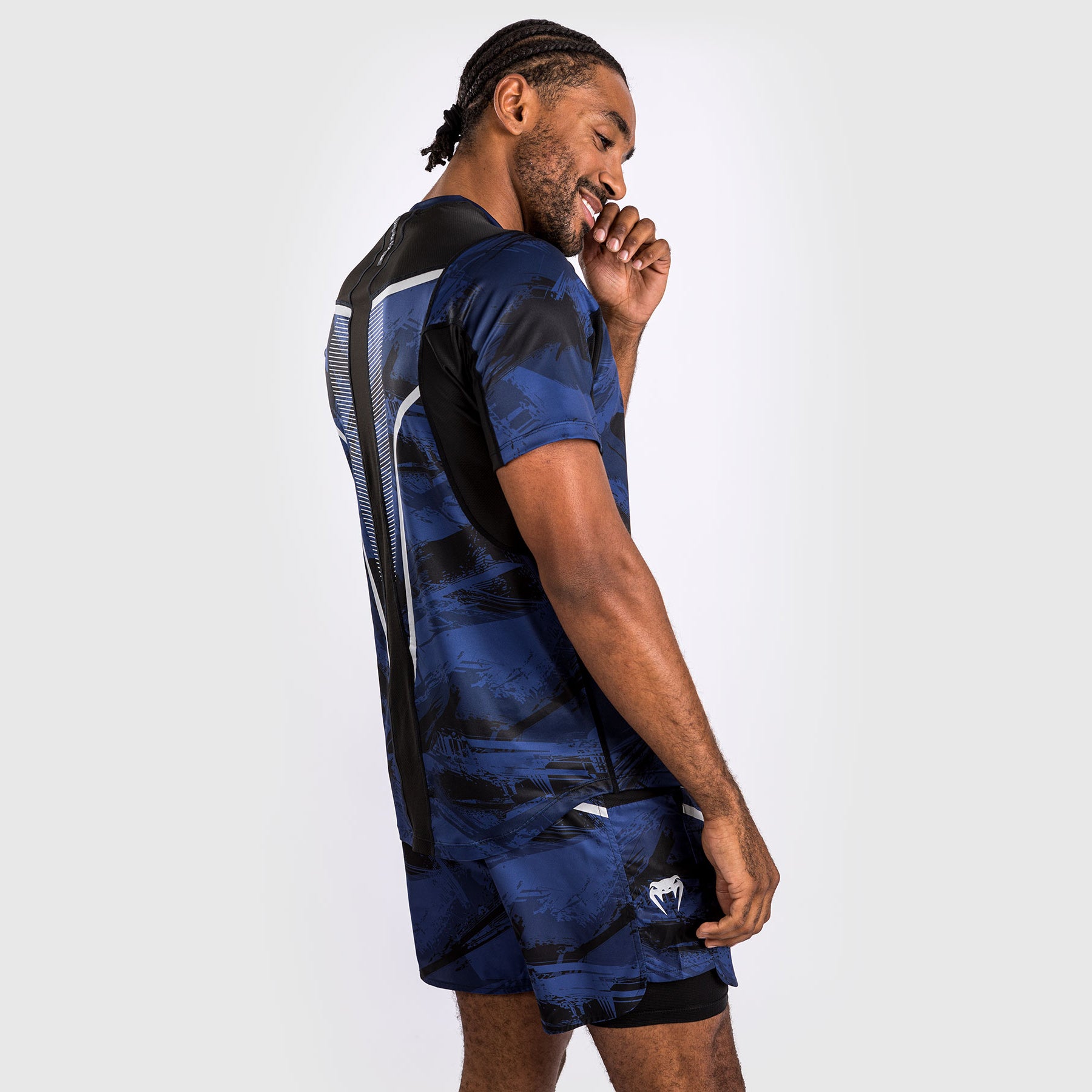 venum-electron-3-0-dry-tech-herren-t-shirt-marineblau image 4