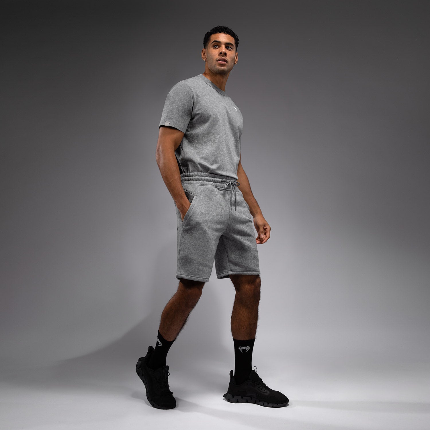 venum-silent-power-baumwollshorts-cloudy-grey image 3