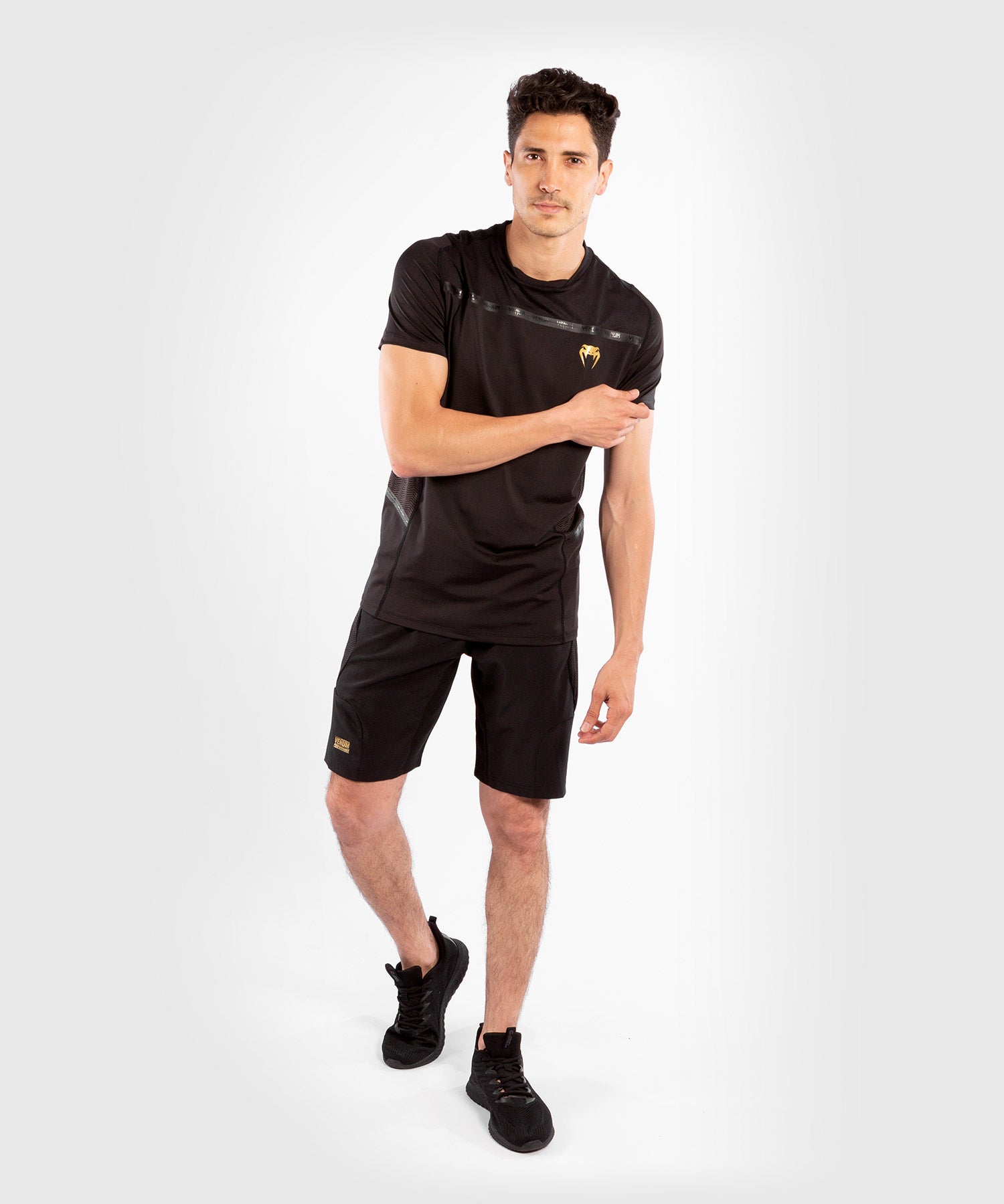 venum-g-fit-dry-tech-t-shirt-schwarz-gold image 7