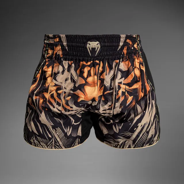 venum-tiger-muay-thai-shorts-schwarz-neonorange image 1