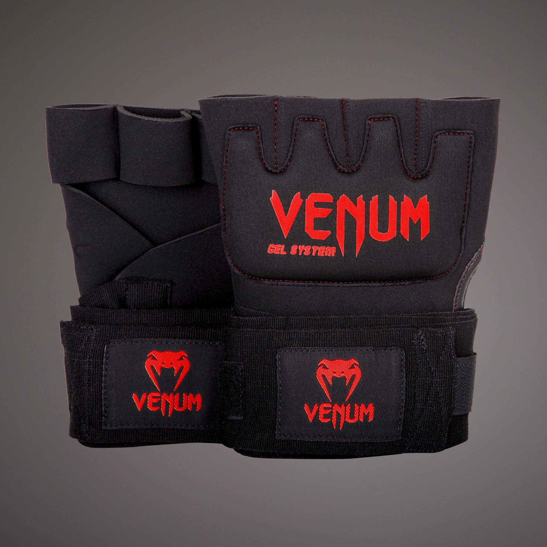 venum-gel-kontact-handwraps-handschuh-wraps-schwarz-rot image 1