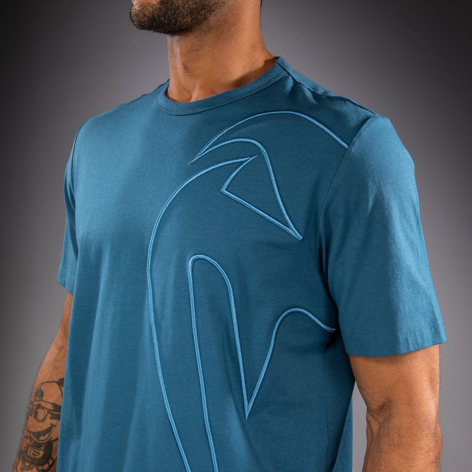 venum-giant-3d-t-shirt-baumwolle-ozeanblau-herren image 5