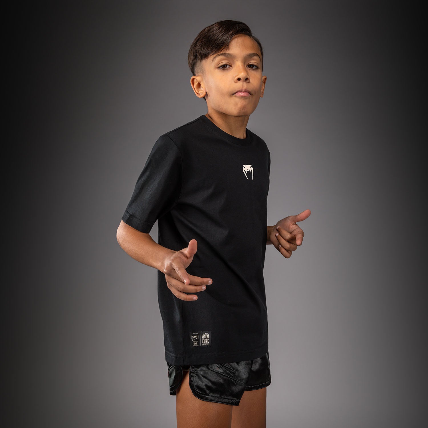 venum-fight-icon-t-shirt-baumwolle-schwarz-kids image 3
