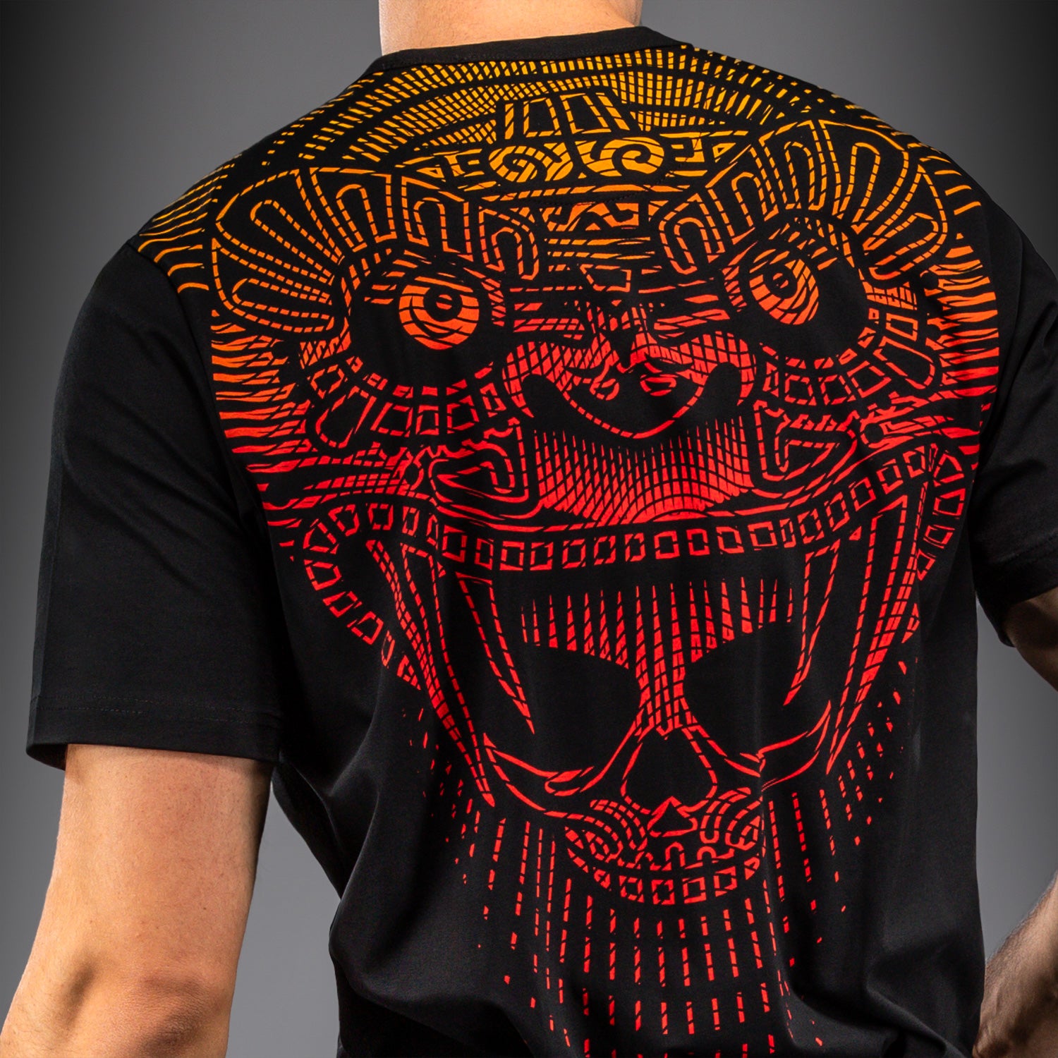 venum-quetzal-fury-t-shirt-schwarz-fury-rot-tangerine image 4