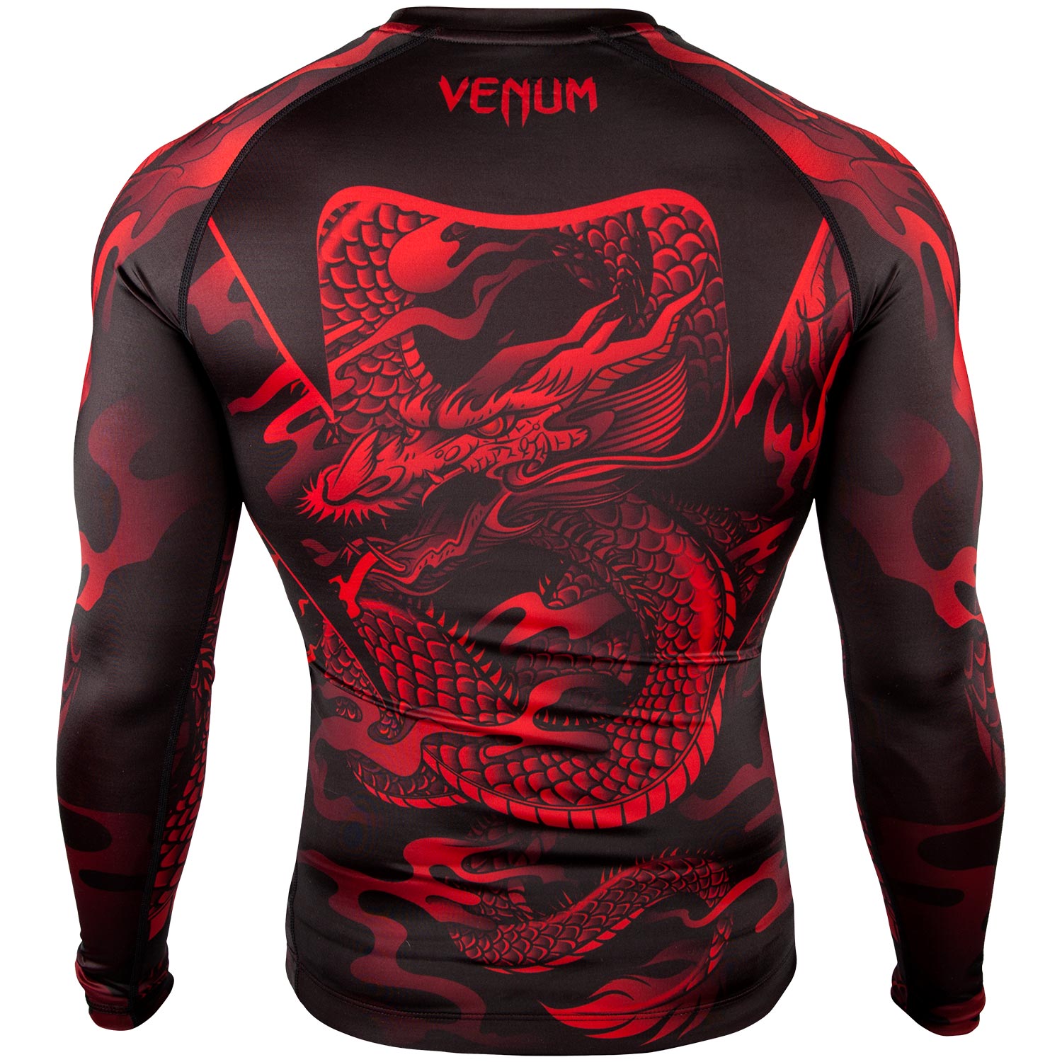venum-dragon-s-flight-rashguard-langarm-schwarz-rot image 4