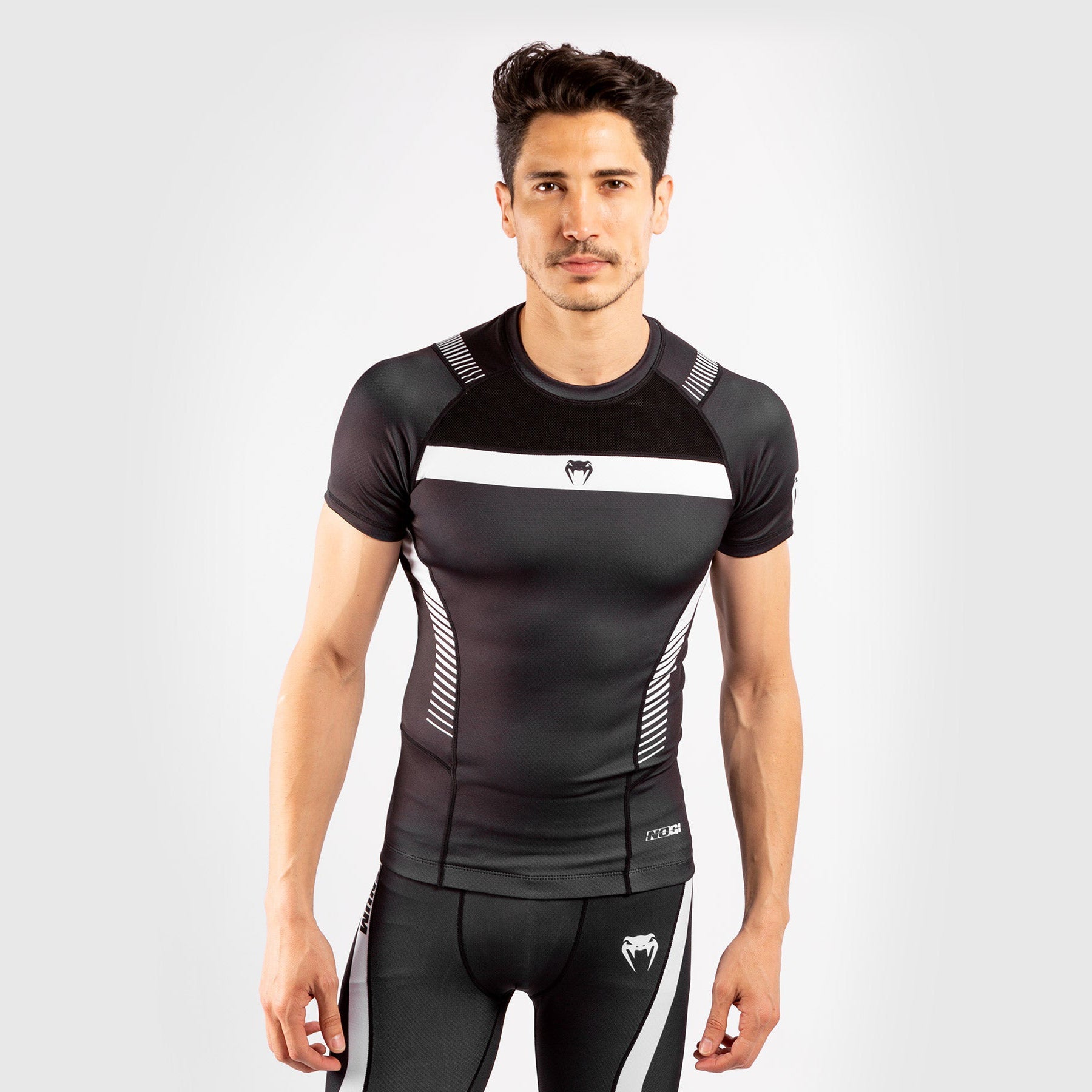 venum-no-gi-3-0-kompressions-t-shirt-kurzarm-schwarz-wei image 1