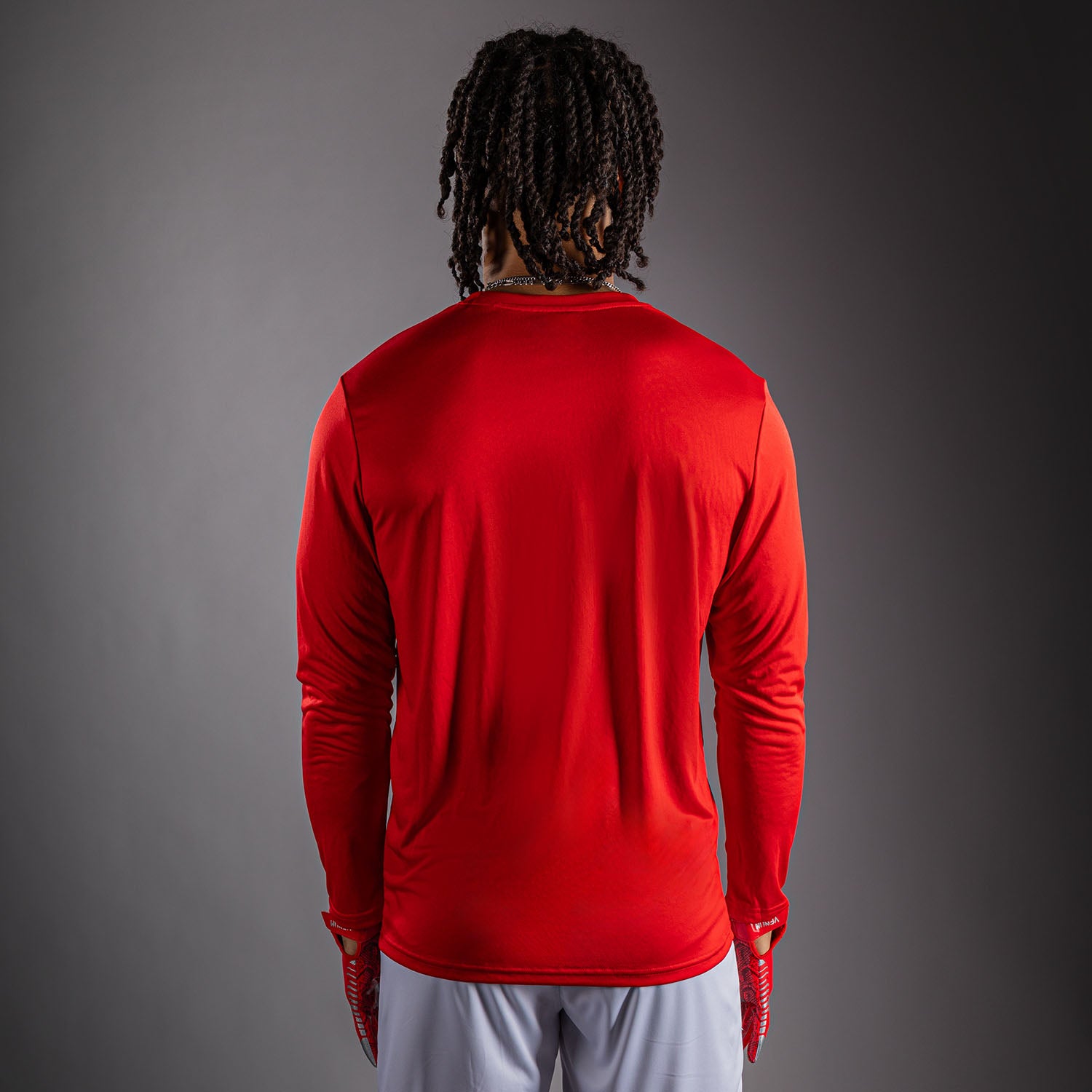 venum-lineup-performance-langarm-t-shirt-rot-wei image 3
