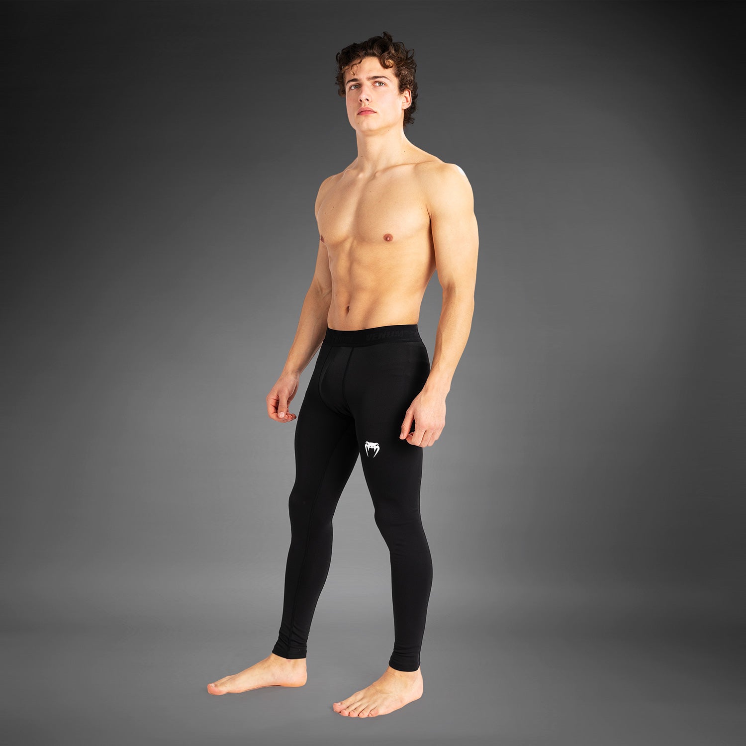 venum-contender-spats-herren-kompressionshose-schwarz-wei image 4