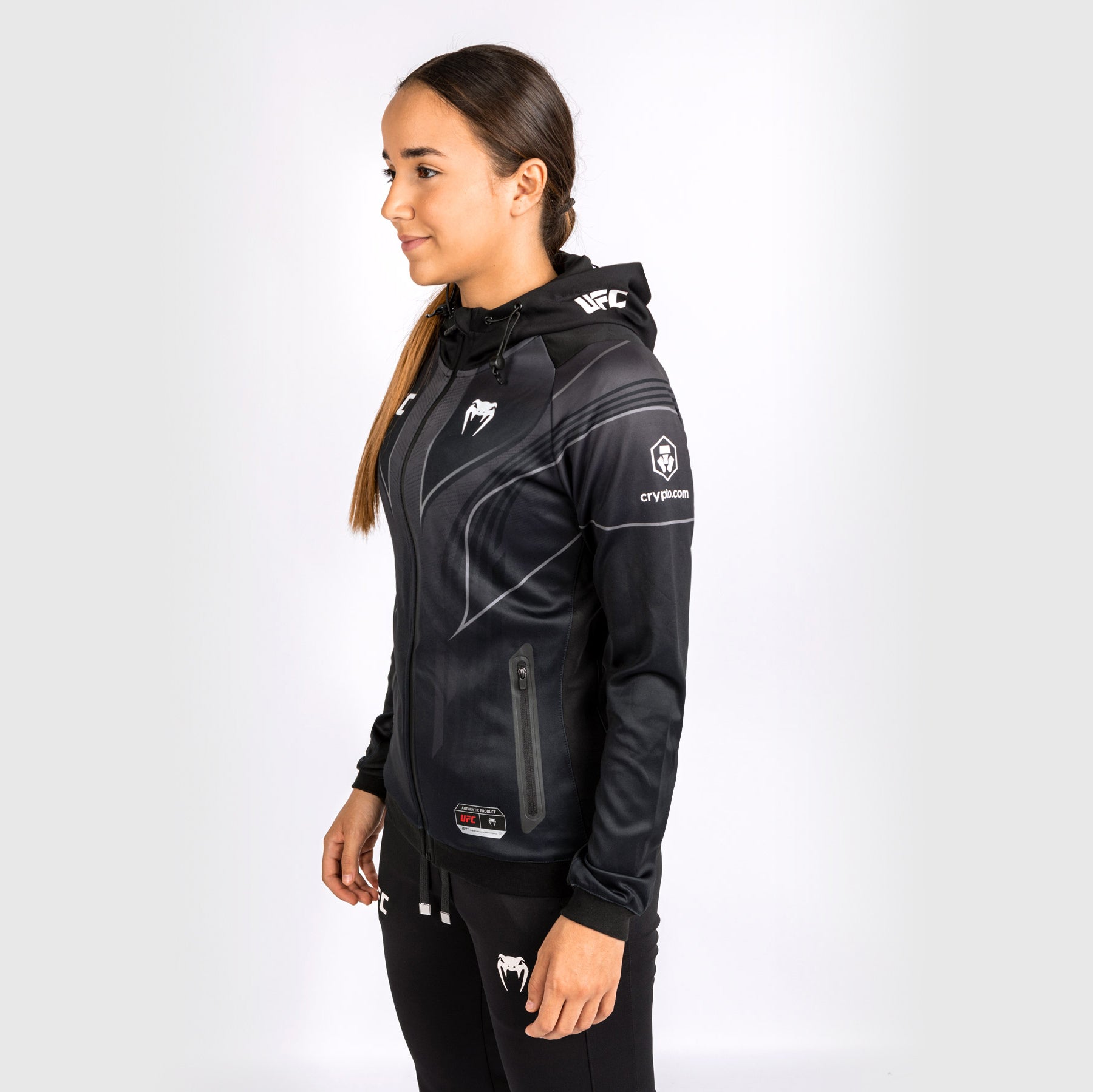 venum-ufc-authentic-fight-night-2-0-walkout-hoodie-damen-schwarz image 5