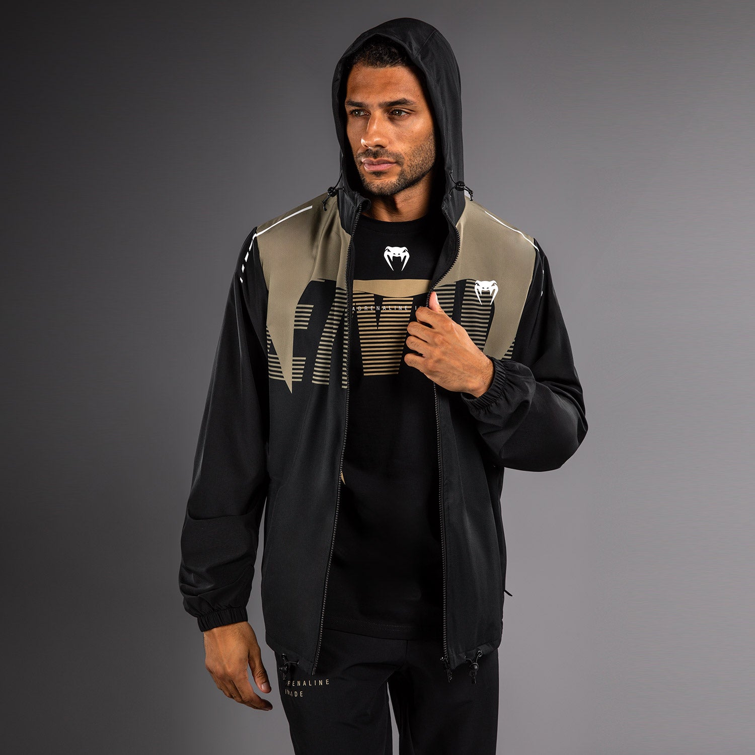 venum-adrenaline-trainingsjacke-schwarz-sand image 2