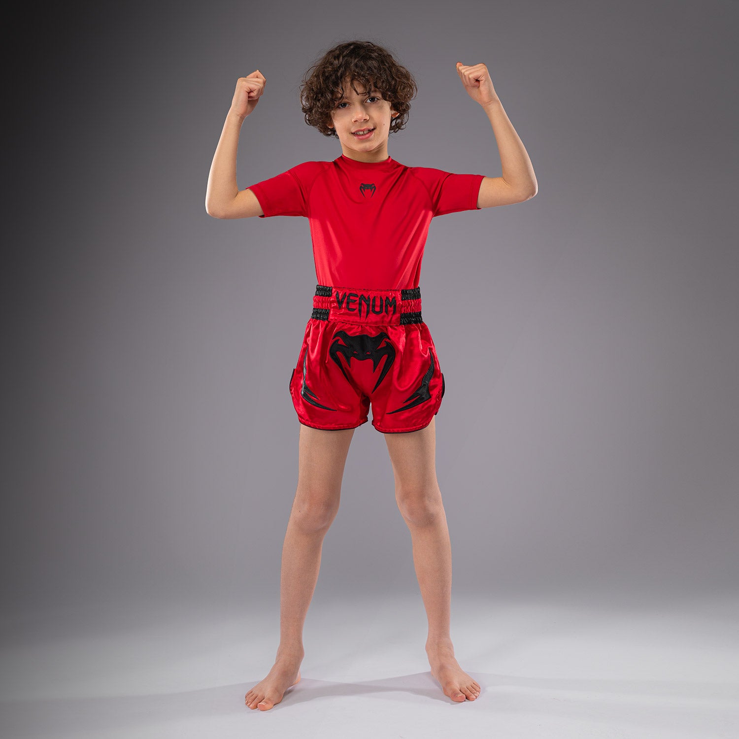 venum-inferno-kinder-thai-shorts-kirschrot image 3