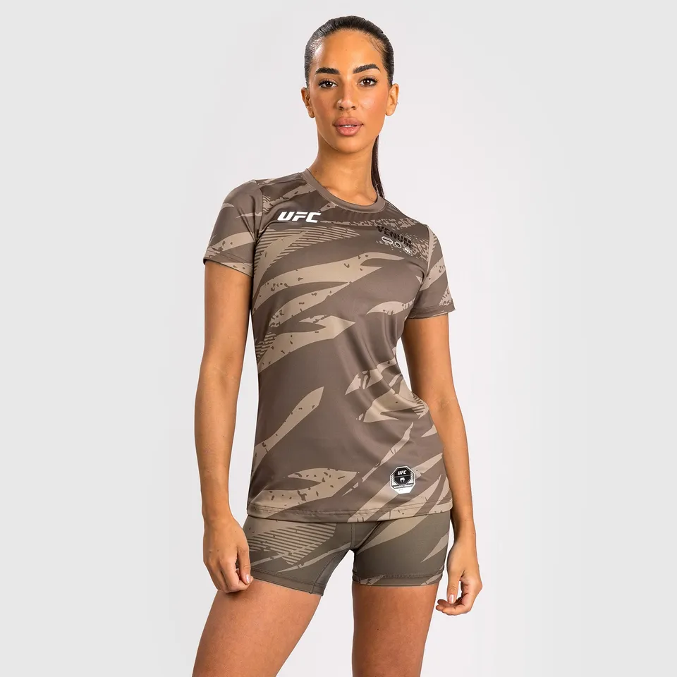 ufc-adrenaline-by-venum-fight-week-dry-tech-t-shirt-damen-desert-camo image 1
