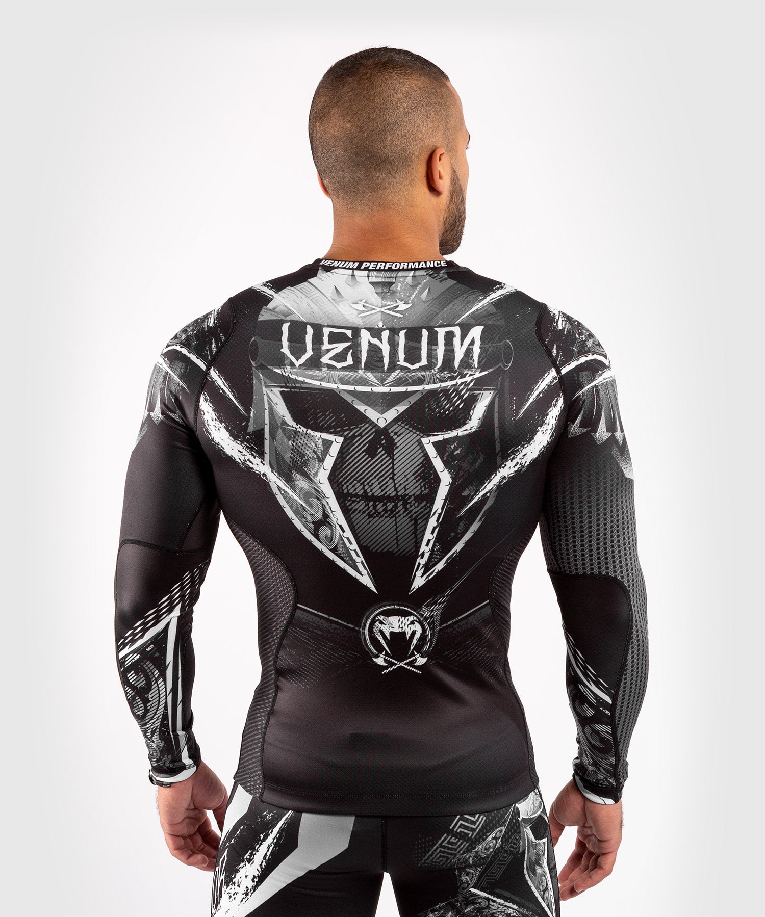 venum-gldtr-4-0-langarm-rashguard-schwarz-wei-compression image 2