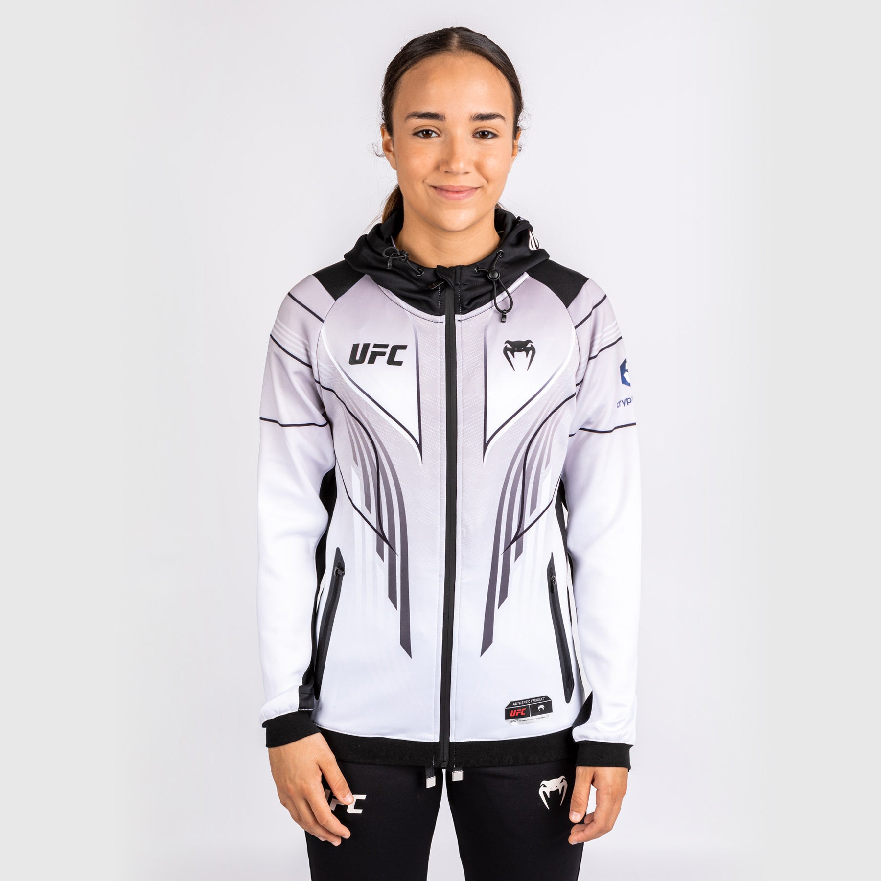ufc-venum-authentic-fight-night-2-0-walkout-hoodie-damen-personalisiert-wei image 3
