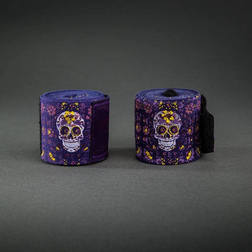 venum-kontact-evo-santa-muerte-boxbandagen-dunkellila image 1