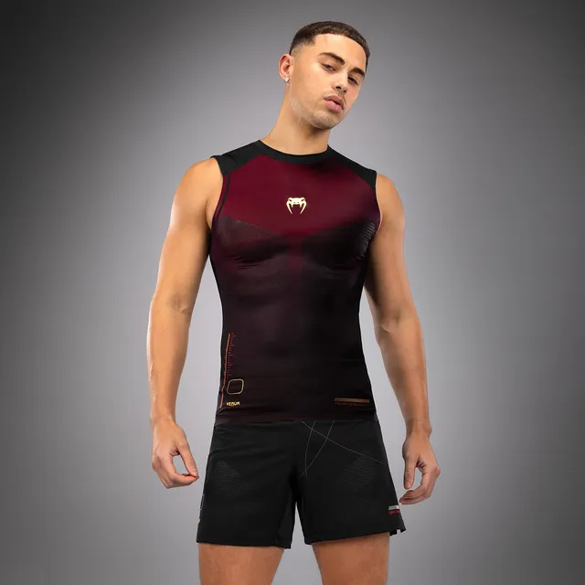 venum-tactical-xt-rmellos-rashguard-herren-schwarz-burgund-gold image 1
