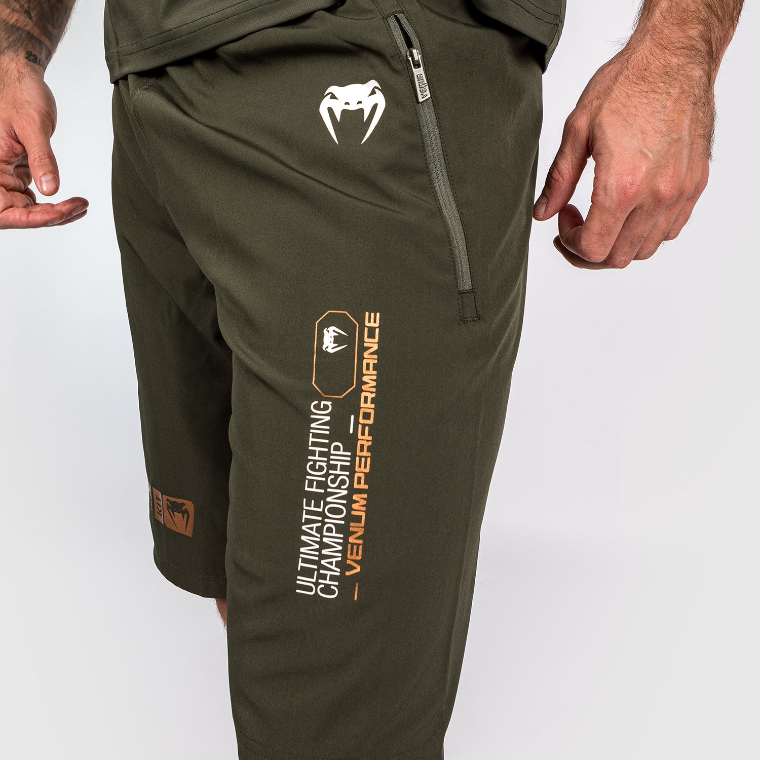 ufc-adrenaline-by-venum-fight-week-herren-performance-shorts-khaki-bronze image 6