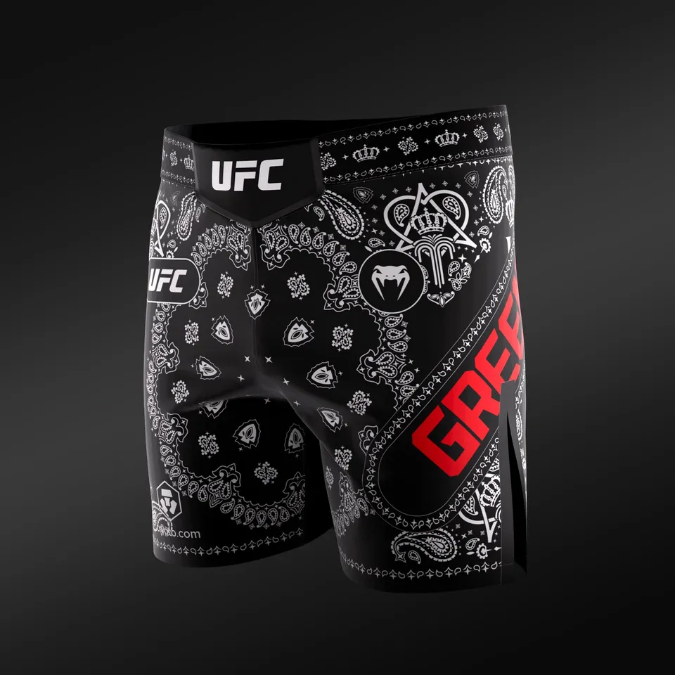 ufc-adrenaline-unrivaled-by-venum-fightshort-herren-king-green-schwarz image 1