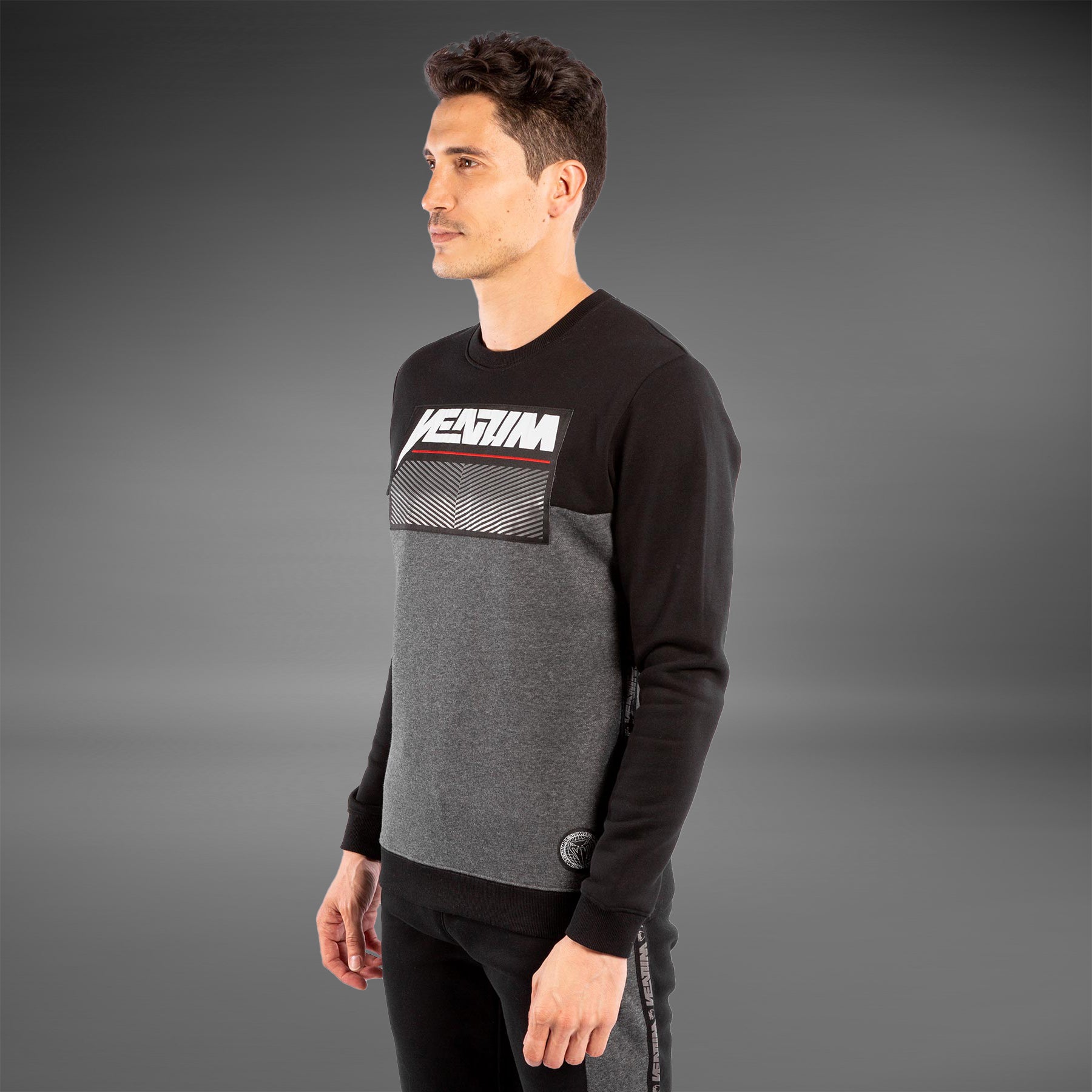 venum-rafter-sweatshirt-herren-dunkelgrau-meliert image 2