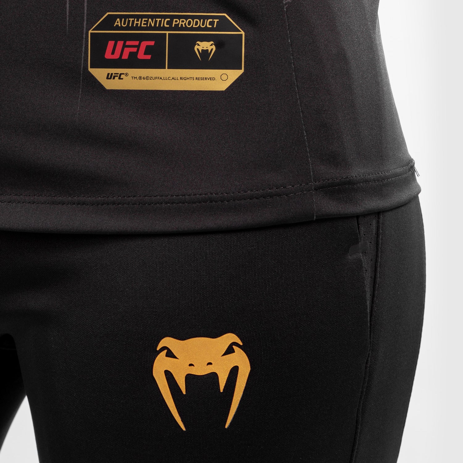 ufc-venum-authentic-fight-night-damen-walkout-trikot-champion-schwarz-gold image 7