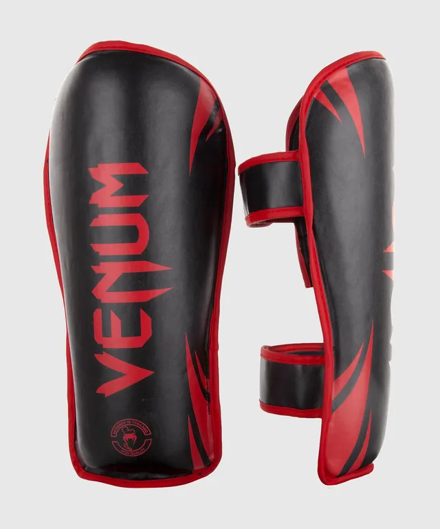 venum-challenger-schienbeinsch-tzer-schwarz-rot-kickboxen-muay-thai image 1