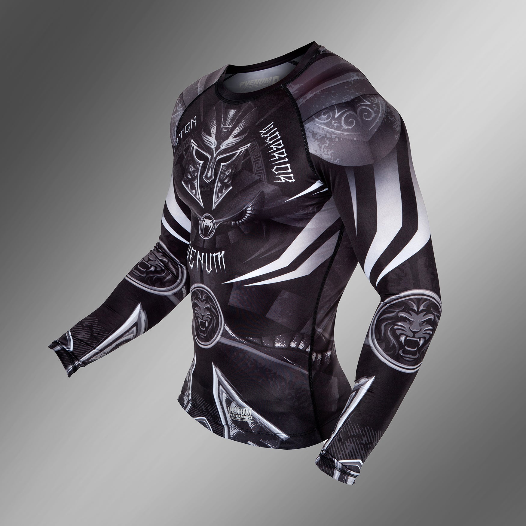 venum-gladiator-3-0-rashguard-langarm-herren-schwarz-wei image 5