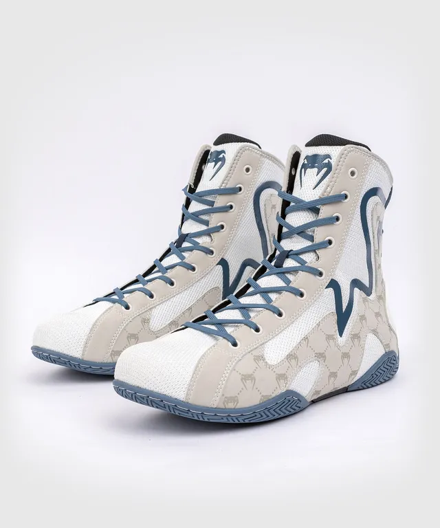 venum-elite-evo-monogramm-boxschuhe-wei-blau image 1