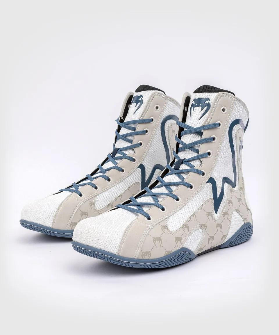 venum-elite-evo-monogramm-boxschuhe-wei-blau image 1