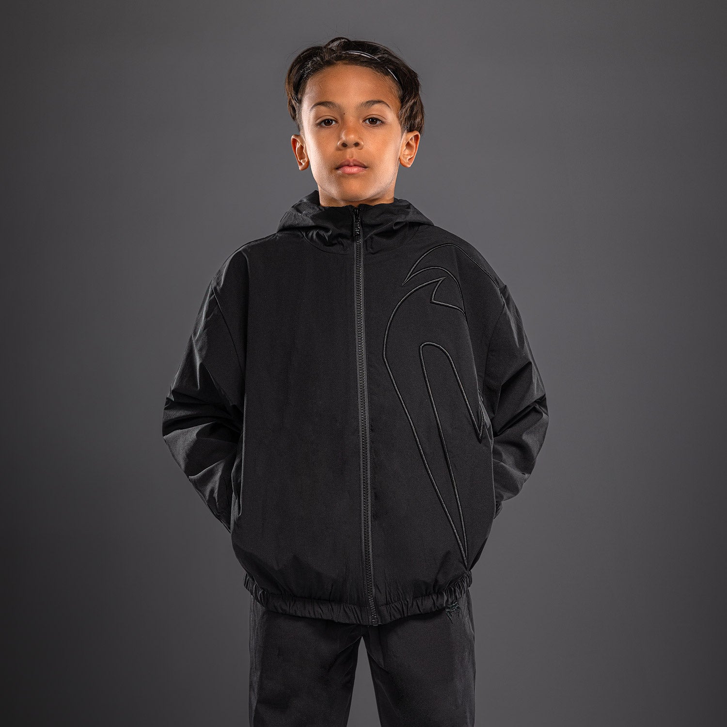 venum-giant-3d-trainingsjacke-kinder-schwarz image 1
