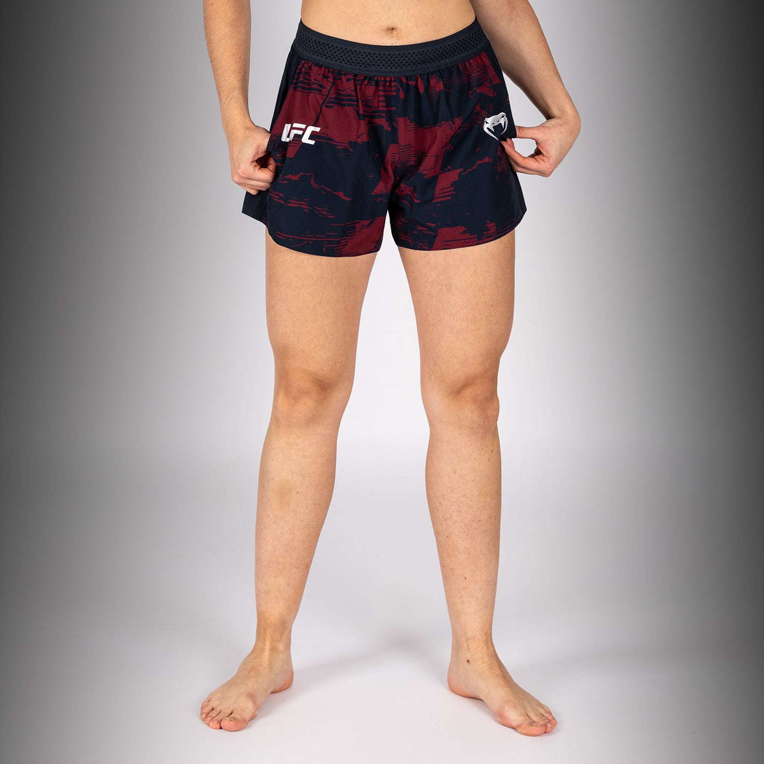 venum-ufc-zenith-authentic-fight-week-performance-short-damen-marineblau-burgund image 1