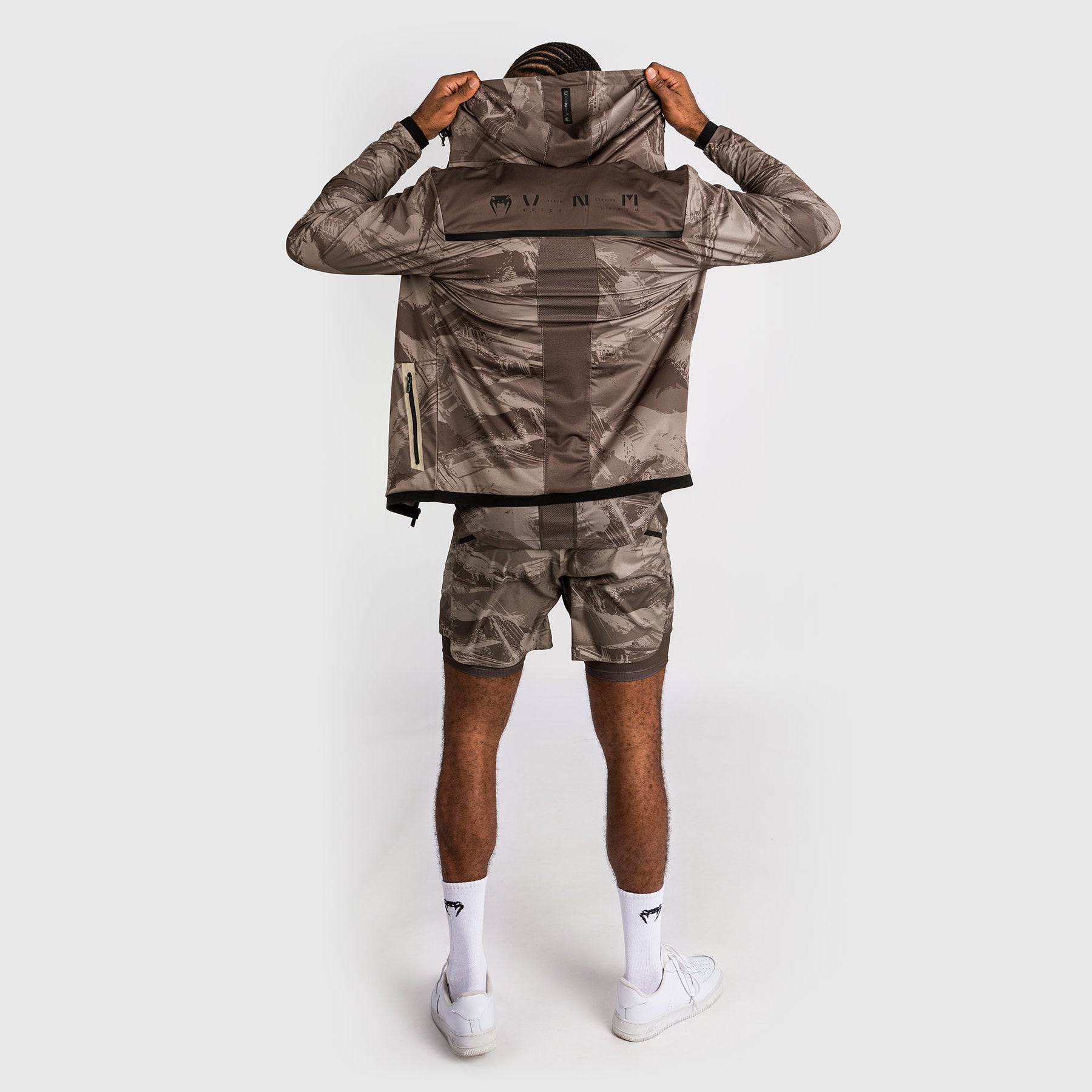 venum-electron-3-0-hoodie-herren-mit-reissverschluss-sand image 4
