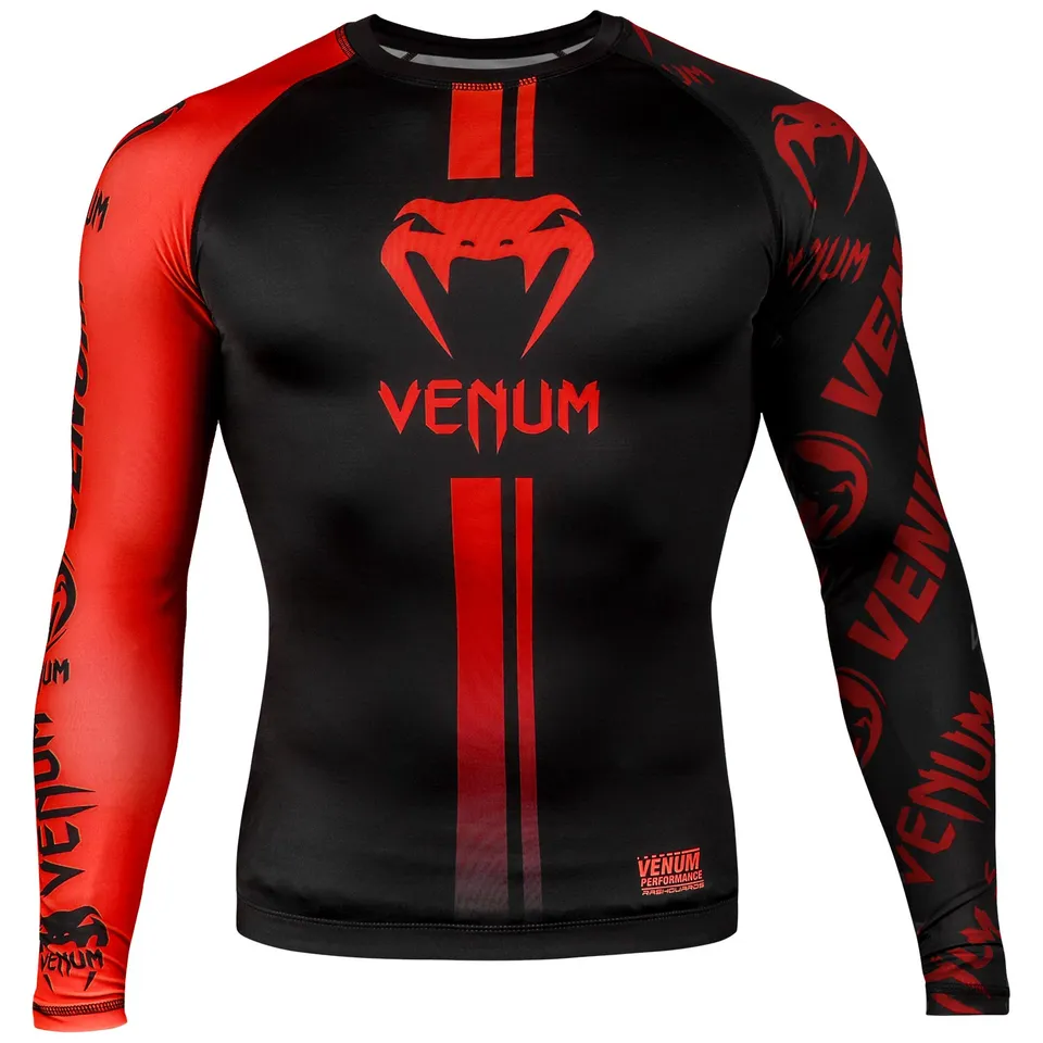 venum-logos-rashguard-langarm-schwarz-rot image 1