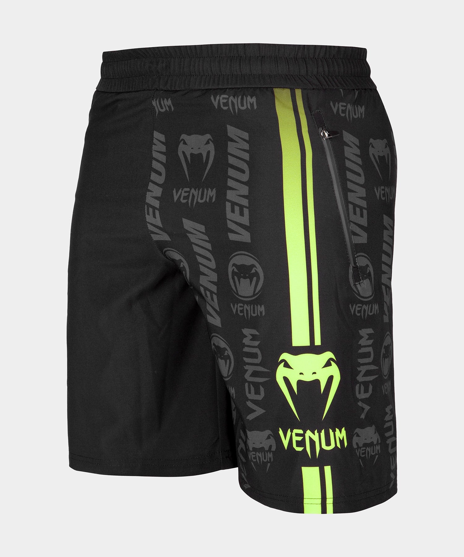 venum-logos-fitness-shorts-schwarz-neongelb-herren image 1