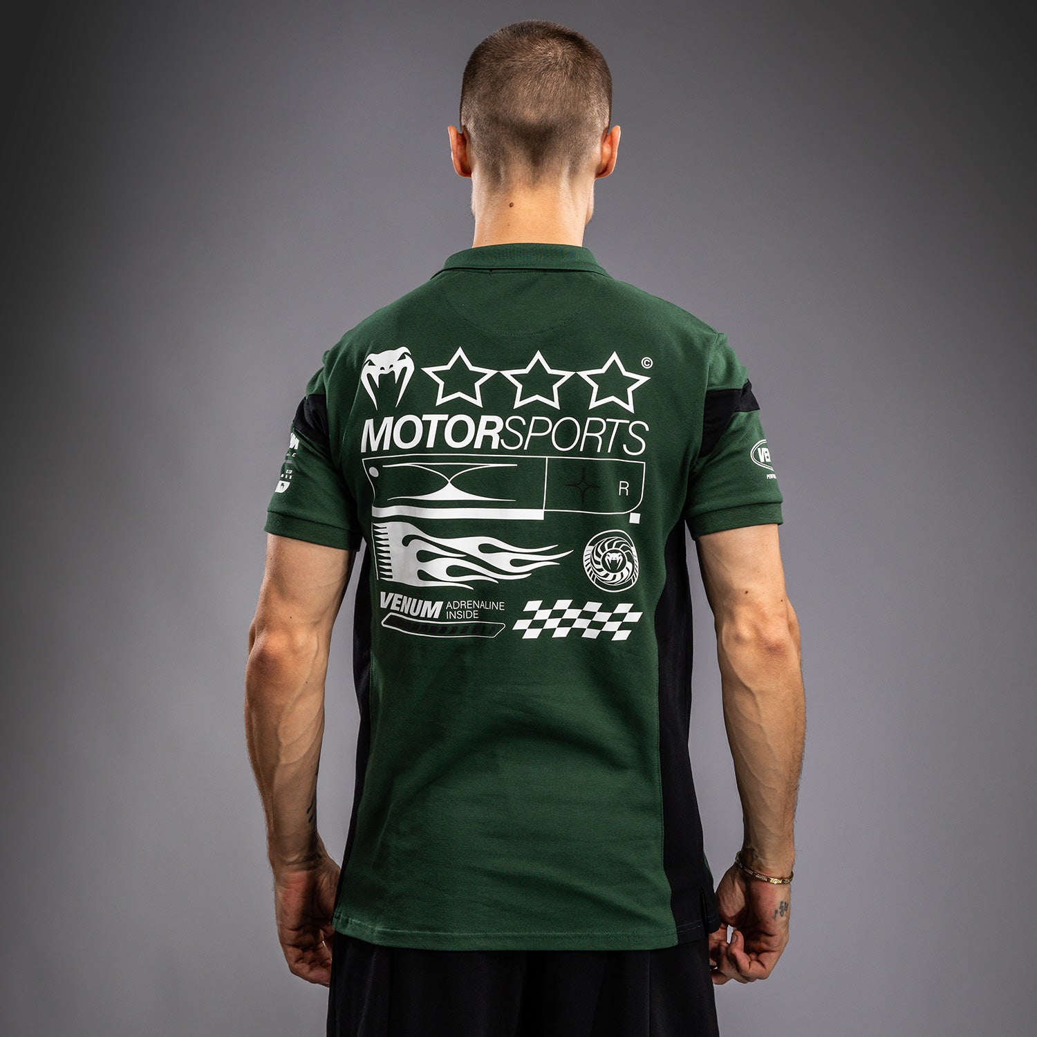 venum-motorsport-baumwollpolo-herren-tiefwald-gr-n image 1