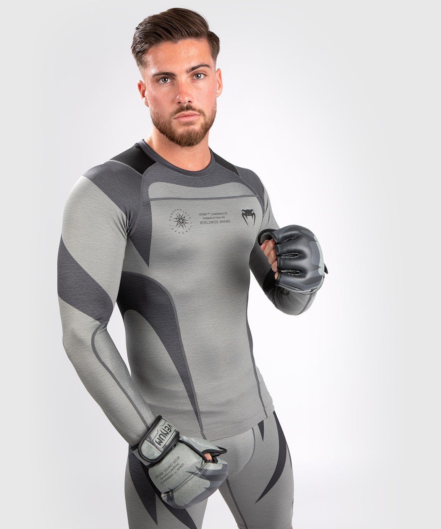 venum-stone-compression-shirt-langarm-mineralgr-n image 1