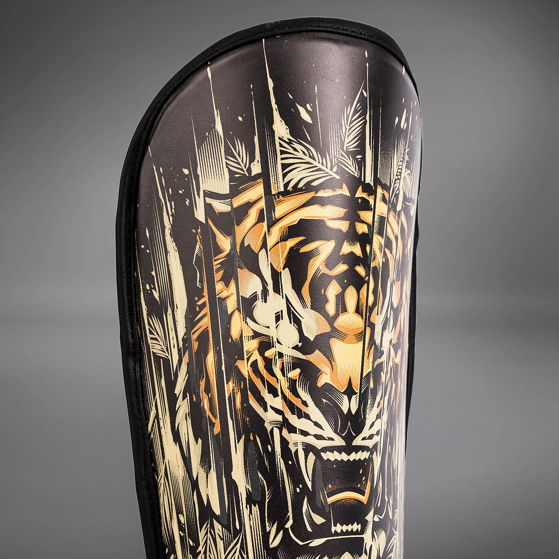 venum-tiger-kinder-schienbeinschoner-schwarz-neon-orange image 3