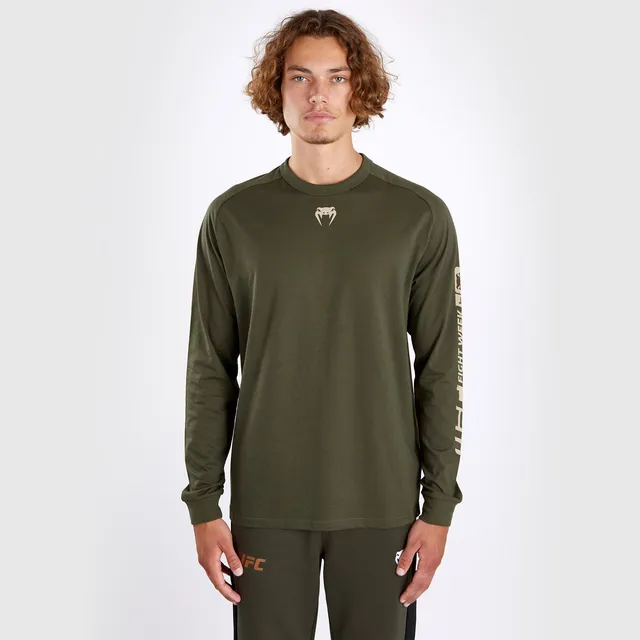 ufc-adrenaline-by-venum-fight-week-langarm-t-shirt-herren-khaki image 1